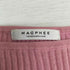 マカフィー MACPHEE 21SS コットン ナイロン リブ ハーフスリーブ プルオーバー レディース JPN:S