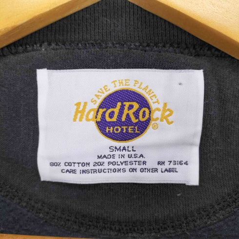 ハードロックホテル Hard rock HOTEL USA製 刺繍ロゴ スウェット メンズ import:S