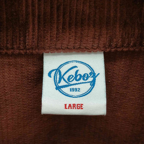 ケボズ KEboz CORDUROY TRACK JACKET メンズ JPN:L
