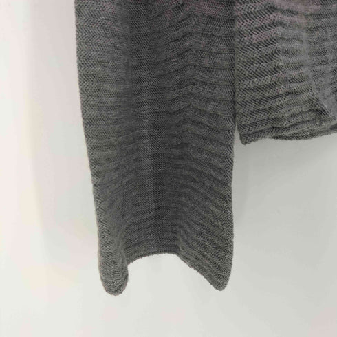 ハートイッセイミヤケ Haat ISSEY MIYAKE コットンボーダーデザインカーディガン レディース