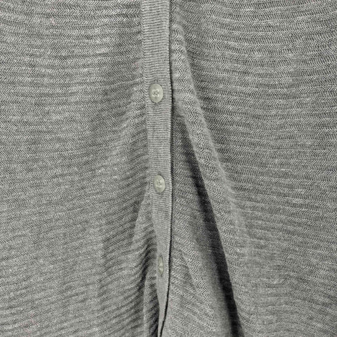 ハートイッセイミヤケ Haat ISSEY MIYAKE コットンボーダーデザインカーディガン レディース