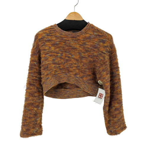 ザラ ZARA brushed knit crop top レディース import:L