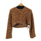 ザラ ZARA brushed knit crop top レディース import:L