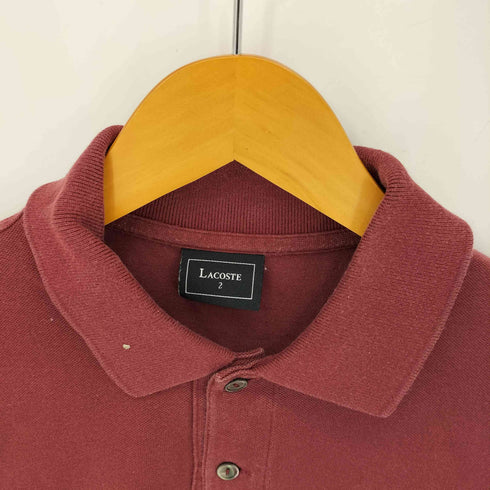 ラコステ LACOSTE ロゴ刺繍 鹿の子 S/Sポロシャツ メンズ JPN:2