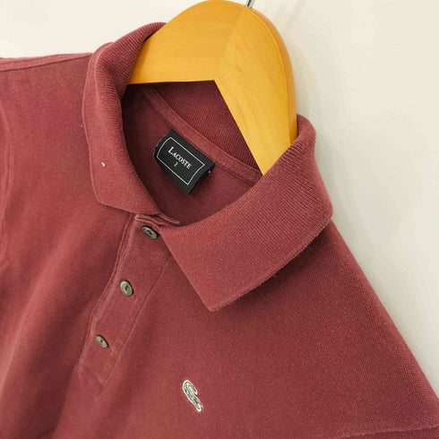 ラコステ LACOSTE ロゴ刺繍 鹿の子 S/Sポロシャツ メンズ JPN:2