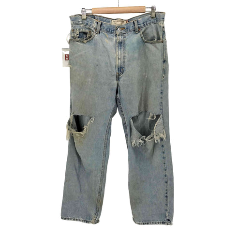 リーバイス Levis 00S 2006年製 ボタン裏刻印989 メキシコ製 550 RELAXED FIT ダメージ デニム パンツ メンズ W36 L30