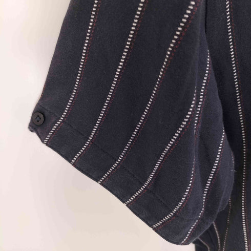 フレッドペリー FRED PERRY ワンポイント 刺繍 ストライプ S/S ボタンダウン シャツ メンズ import:M