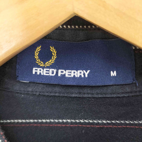 フレッドペリー FRED PERRY ワンポイント 刺繍 ストライプ S/S ボタンダウン シャツ メンズ import:M