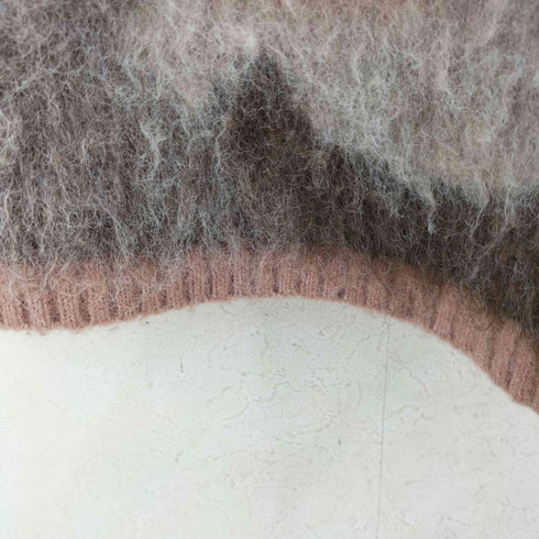 ザラ ZARA フェイクファー マルチカラー ショートニット レディース import:S