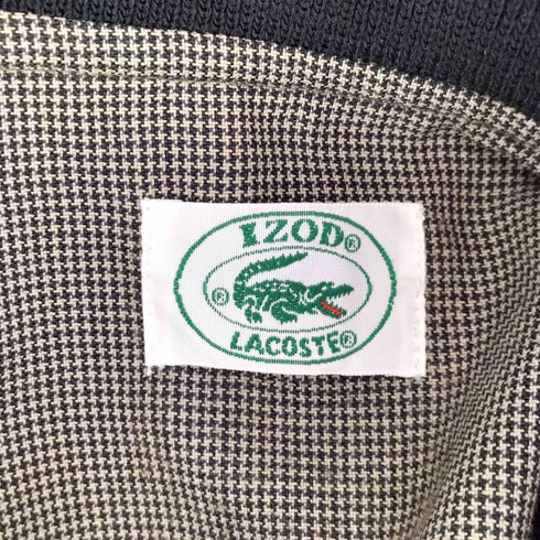 アイゾッドラコステ IZOD LACOSTE 90s 千鳥格子柄 ブルゾン メンズ