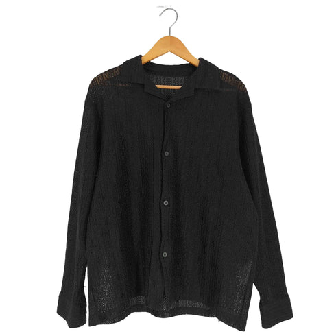 フリークスストア FREAKS STORE メッシュ 開襟 オープンカラー シャツ メンズ JPN:M