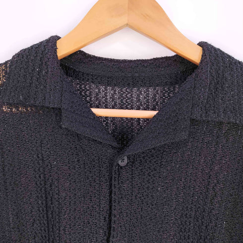 フリークスストア FREAKS STORE メッシュ 開襟 オープンカラー シャツ メンズ JPN:M