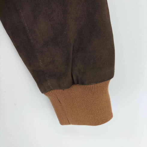 FLORA SMITH イタリア製 刺繍レザージャケット レディース 40