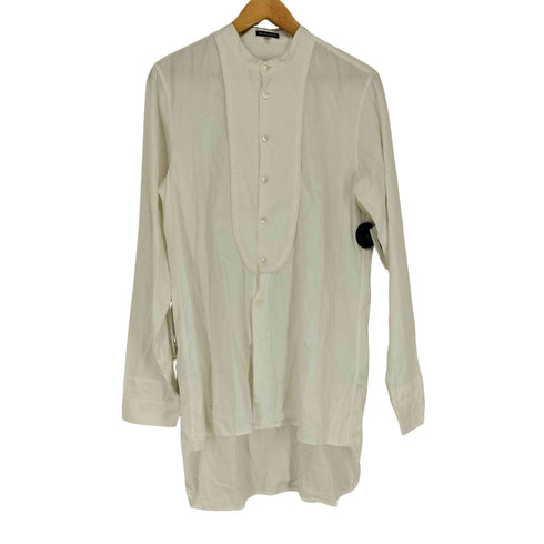 アンドゥムルメステール Ann DEMEULEMEESTER バンドカラーブザムロングシャツ メンズ m