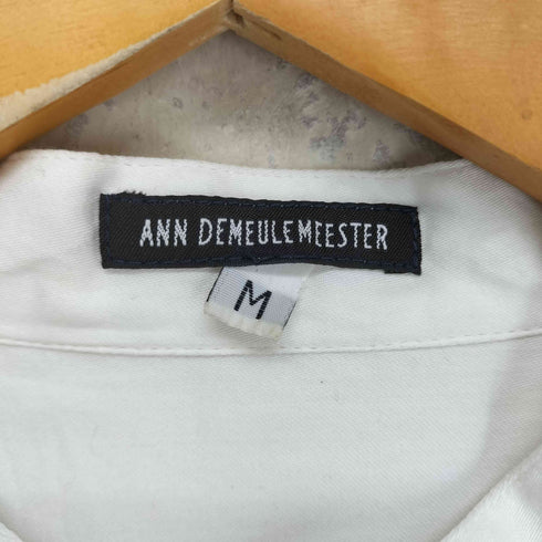 アンドゥムルメステール Ann DEMEULEMEESTER バンドカラーブザムロングシャツ メンズ m