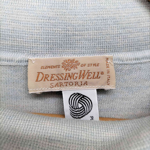 DRESSINGWELL MADE IN ITALY サイドボタンフラップカラーニット レディース