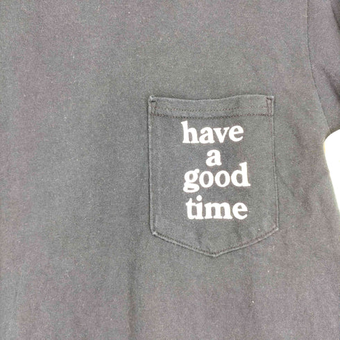 ハブアグッドタイム HAVE A GOOD TIME プリントクルーネックTシャツ メンズ JPN:S