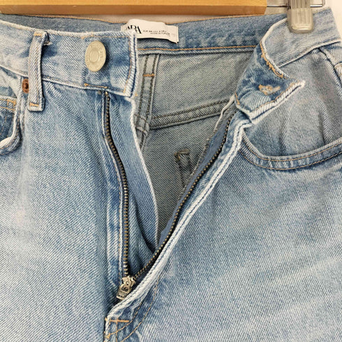 ザラ ZARA HIGH-RISE WIDE-LEG ワイドデニムパンツ レディース 34