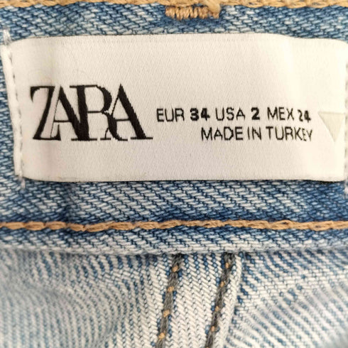 ザラ ZARA HIGH-RISE WIDE-LEG ワイドデニムパンツ レディース 34