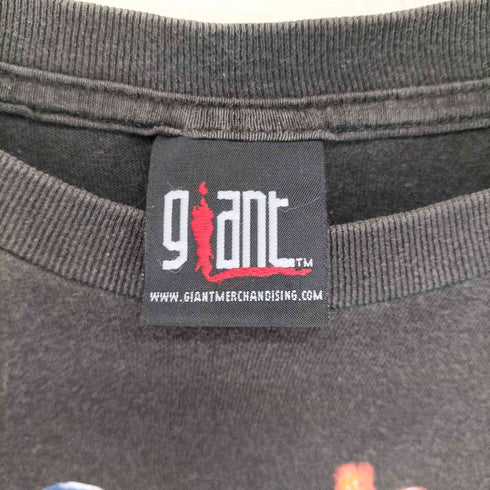 ジャイアント giant 2001コピーライト 両面プリントバンドTシャツ メンズ