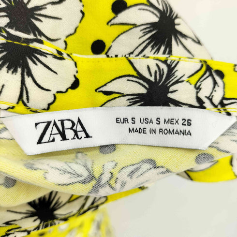ザラ ZARA 花柄 レーヨン ロングスカート レディース import:S