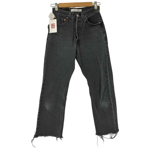 STELLAR VINTAGE 00s USA製 後染め ブラックデニムパンツ レディース 27X32