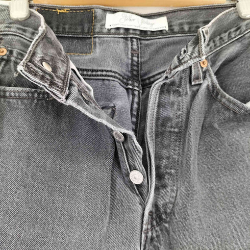 STELLAR VINTAGE 00s USA製 後染め ブラックデニムパンツ レディース 27X32