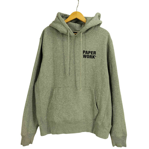 PAPER WORK NYC USA製 両面 プリント ヘビーウェイト フーディー メンズ import:XL