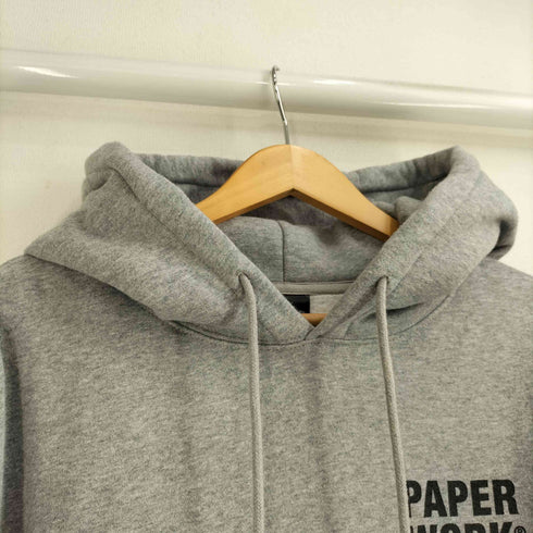 PAPER WORK NYC USA製 両面 プリント ヘビーウェイト フーディー メンズ import:XL