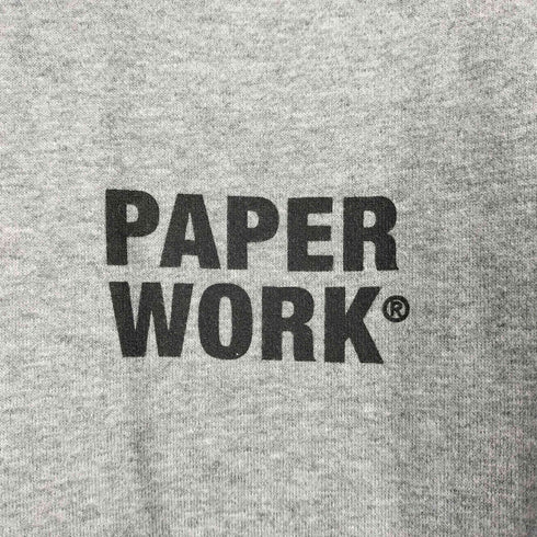 PAPER WORK NYC USA製 両面 プリント ヘビーウェイト フーディー メンズ import:XL