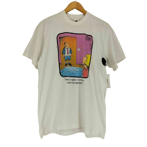 フルーツオブザルーム FRUIT OF THE LOOM 80S~ 1989コピーライト コミックプリントTシャツ 袖裾シングル メンズ L