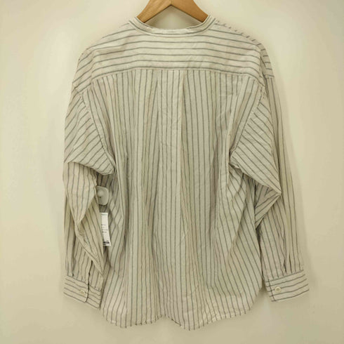 エムエイチエル MHL. 24SS PJ STRIPE COTTON SHIRTING ST SHIRT スタンドカラーシャツ メンズ JPN:S