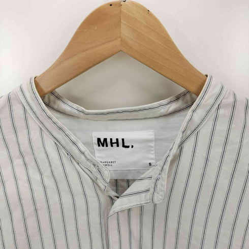 エムエイチエル MHL. 24SS PJ STRIPE COTTON SHIRTING ST SHIRT スタンドカラーシャツ メンズ JPN:S