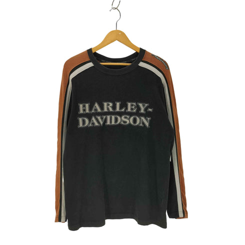 ハーレーダビッドソン HARLEY-DAVIDSON 00s 105YEARS サイドライン スウェット メンズ JPN:M