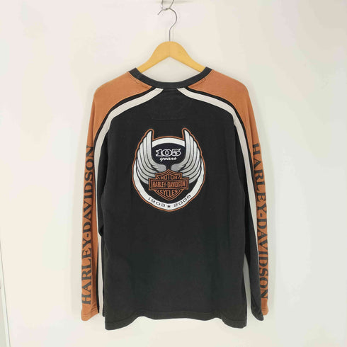 ハーレーダビッドソン HARLEY-DAVIDSON 00s 105YEARS サイドライン スウェット メンズ JPN:M