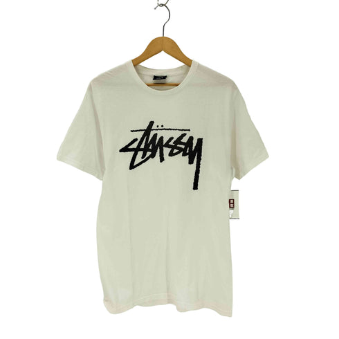 ステューシー Stussy ストックロゴ プリントクルーネックTシャツ メンズ JPN:M