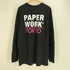 PAPER WORK NYC USA製 TOKYO 両面プリント 長袖カットソー ロンT メンズ import:XL