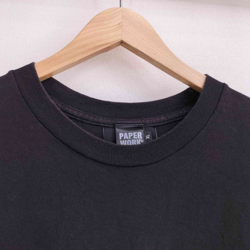 PAPER WORK NYC USA製 TOKYO 両面プリント 長袖カットソー ロンT メンズ import:XL