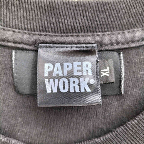 PAPER WORK NYC USA製 TOKYO 両面プリント 長袖カットソー ロンT メンズ import:XL