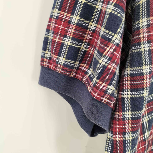 トミーヒルフィガー TOMMY HILFIGER 90S-00S チェック柄 ポロシャツ メンズ JPN:L