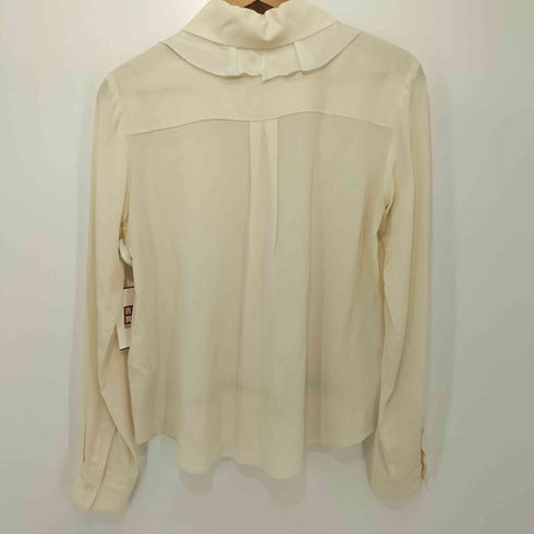 クロエ Chloe フランス製 シルク 襟フリルデザイン L/S ブラウス レディース FR:36