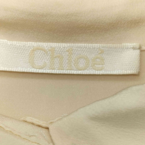 クロエ Chloe フランス製 シルク 襟フリルデザイン L/S ブラウス レディース FR:36
