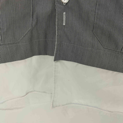 コムデギャルソンオムプリュス COMME des GARCONS HOMME PLUS 19AW フェイクレイヤード マルチポケット ストライプシャツ メンズ XS