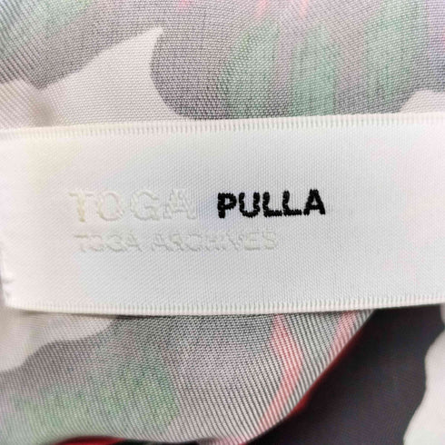 トーガプルラ TOGA PULLA メッシュ切替 総柄 ノースリーブワンピース レディース JPN:36