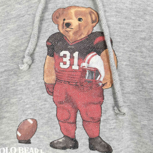 ユナイテッドアスレ UNITED ATHLE POLO BEAR by JAPAN NATIONAL TEAM プルオーバーパーカー メンズ import:M