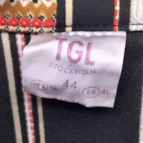 TGL stockholm 70s vintage 総柄 ヒッピー プルオーバーシャツ レディース 44