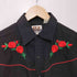 エリーキャトルマン ELY CATTLEMAN 70S 薔薇刺繍 ロングスリーブウエスタンシャツ メンズ import:M