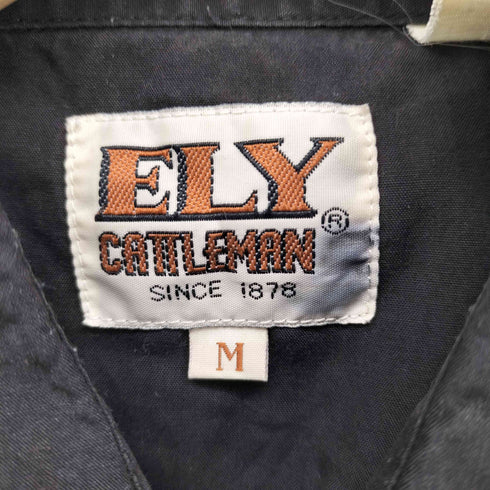 エリーキャトルマン ELY CATTLEMAN 70S 薔薇刺繍 ロングスリーブウエスタンシャツ メンズ import:M