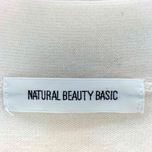 ナチュラルビューティーベーシック NATURAL BEAUTY BASIC メタルパーツボウタイニット レディース M