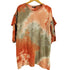 オズモーシス OSMOSIS 25SS タイダイショルダーフリルTシャツ レディース ONE SIZE